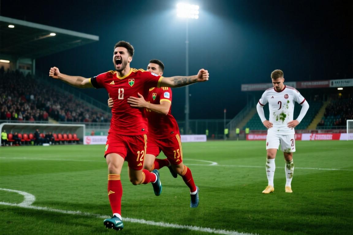欧国联-阿季奇梅开二度黑山2-1拉脱维亚