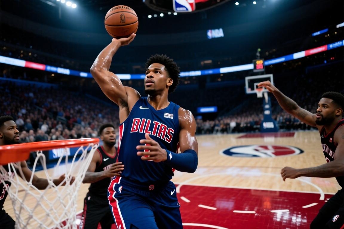 NBA杯-活塞送篮网5连败坎宁安20+5奥萨尔11+8+6
