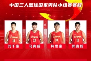 亚运会三人篮球中国队名单公布：刘千豪、马典成领衔男队，李文霞挂帅女队