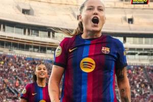 半场狂轰五球！巴萨女足5-0碾压皇马女足 皮纳独中四元