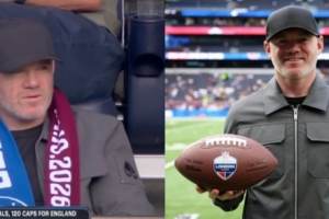 太阳报：鲁尼现身热刺球场观战NFL，遭遇球迷嘘声