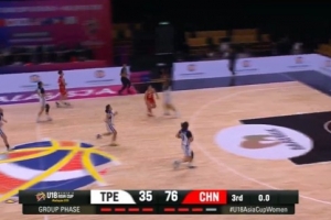 三节净胜41分！中国U18女篮第三节狂飙35-5，单节轰出30分攻击波