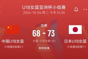 前场篮板吃亏！中国U18女篮13-16不敌日本U18女篮