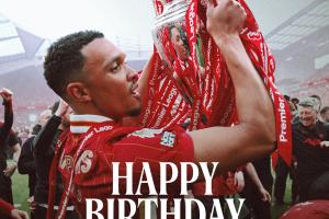阿诺德28岁生日之际，利物浦官方送上祝福：生日快乐，特伦特！