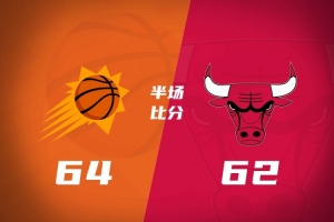 太阳半场64-62微弱优势压制公牛 狄龙13分布克手感冰凉 鲍威尔14分难救主