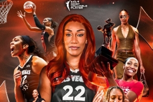 历史首人！阿贾·威尔逊连续三年荣膺WNBA MVP