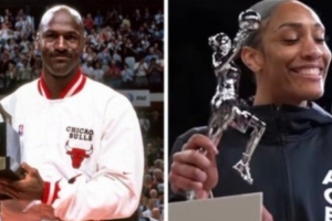 NBA与WNBA历史仅四人五夺MVP：乔丹、贾巴尔、拉塞尔与阿贾同列