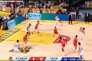 面对旧主毫不留情！赵嘉仁弧顶空位三分稳稳命中
