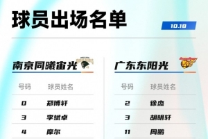 粤宁大战名单公布：徐杰胡明轩崔永熙领衔 杜润旺面对旧主