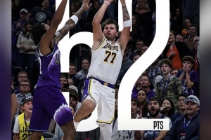 这么打有戏！蒂耶罗转发东契奇单场52+8+10数据海报并配文：MVP