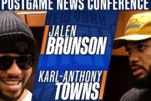 【完整版】唐斯:我们要继续提升身体对抗 不要再称赞我们了