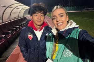 青年欧冠首秀即破门！17岁万项赛后全英文受访：首战进球非常开心