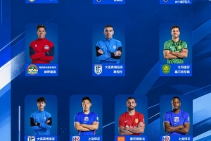 中超6月-7月最佳阵：泽卡、奥斯卡、布尼亚明领衔锋线 斯坦丘在列