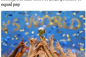 TA：FIFA拟将2027女足世界杯奖金翻倍至至少2.2亿美元