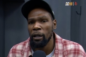 【完整版】杜兰特:末节错失太多投篮导致失利 期待背靠背战雷霆